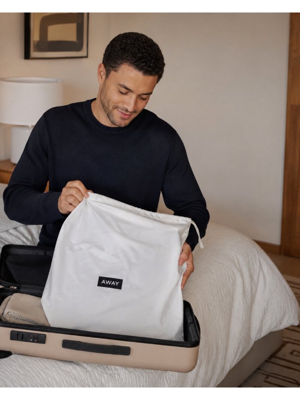 AWAY Dust Bag  23 × 29 inches | In good condition White